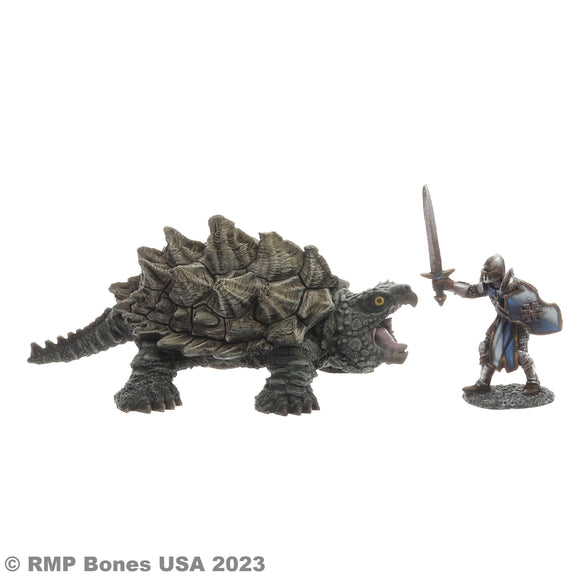 Reaper Bones USA: Giant Snapping Turtle (07107) (Knight not included)