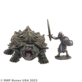 Reaper Bones USA: Giant Snapping Turtle (07107) (Knight not included)