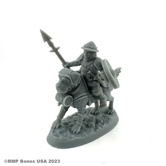 Reaper Bones USA: Male Halfling Dog Rider (07114)