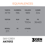 AK Interactive 3GEN: Sky Grey (17ml) (AK11012)