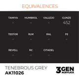 AK Interactive 3GEN: Tenebrous Grey (17ml) (AK11026)