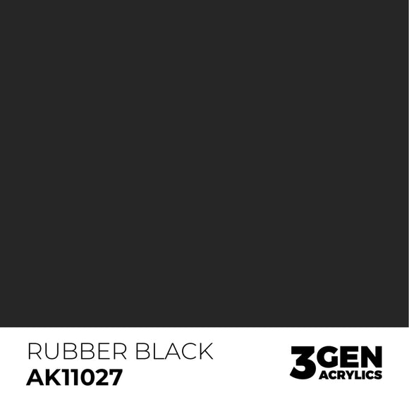 AK Interactive 3GEN: Rubber Black (17ml) (AK11027)