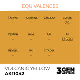 AK Interactive 3GEN: Volcanic Yellow (17ml) (AK11042)