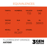 AK Interactive 3GEN: Fluorescent Orange (17ml) (AK11081)