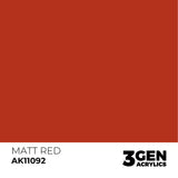 AK Interactive 3GEN: Matt Red (17ml) (AK11092)