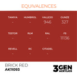 AK Interactive 3GEN: Brick Red (17ml) (AK11093)