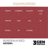 AK Interactive 3GEN: Bordeaux Red (17ml) (AK11094)
