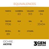 AK Interactive 3GEN: Ochre (17ml) (AK11118)