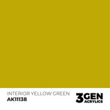 AK Interactive 3GEN: Interior Yellow Green (17ml) (AK11138)