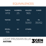 AK Interactive 3GEN: Light Prussian Blue (17ml) (AK11186)