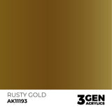 AK Interactive 3GEN: Rusty Gold - Metallic (17ml) (AK11193)