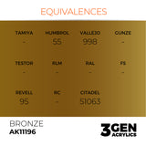 AK Interactive 3GEN: Bronze - Metallic (17ml) (AK11196)