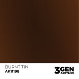AK Interactive 3GEN: Burnt Tin - Metallic (17ml) (AK11198)