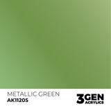 AK Interactive 3GEN: Metallic Green - Metallic (17ml) (AK11205)
