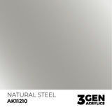 AK Interactive 3GEN: Natural Steel - Metallic (17ml) (AK11210)
