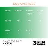 AK Interactive 3GEN: Clear Green (17ml) (AK11216)