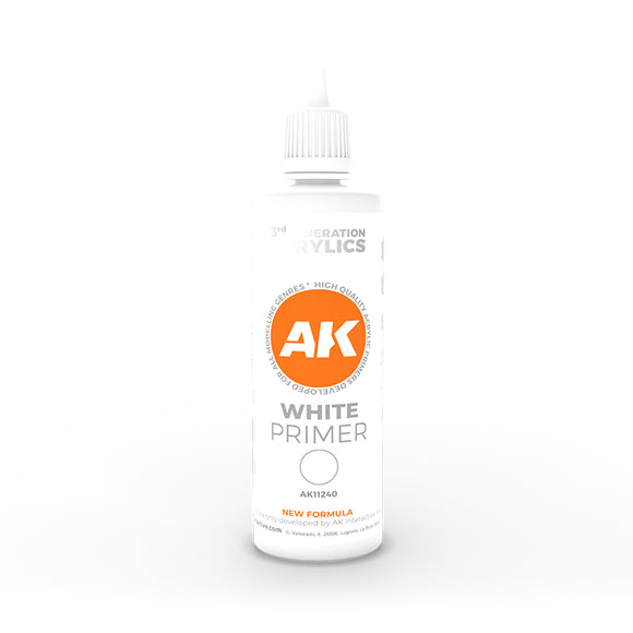 AK Interactive 3GEN: White Primer (100ml) (AK11240)