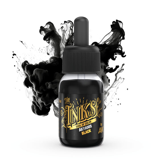 AK Interactive The Inks: Black (30ml) (AK16005)