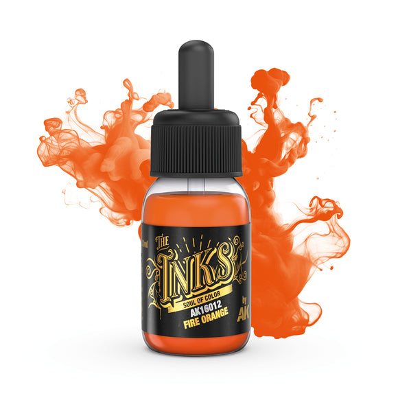 AK Interactive The Inks: Fire Orange (30ml) (AK16012)