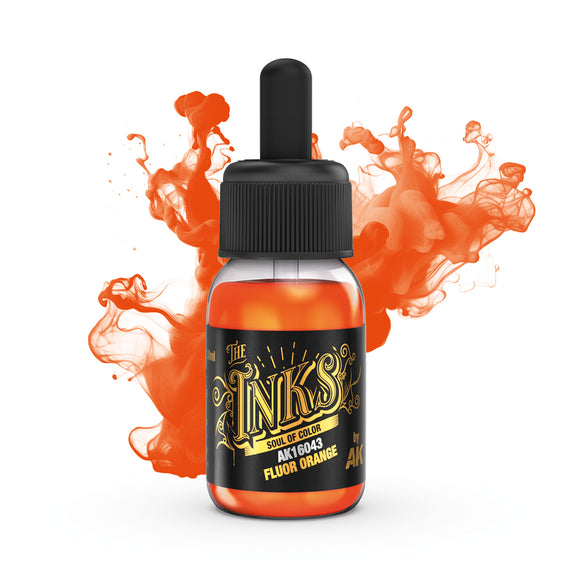 AK Interactive The Inks: Fluor Orange (30ml) (AK16043)
