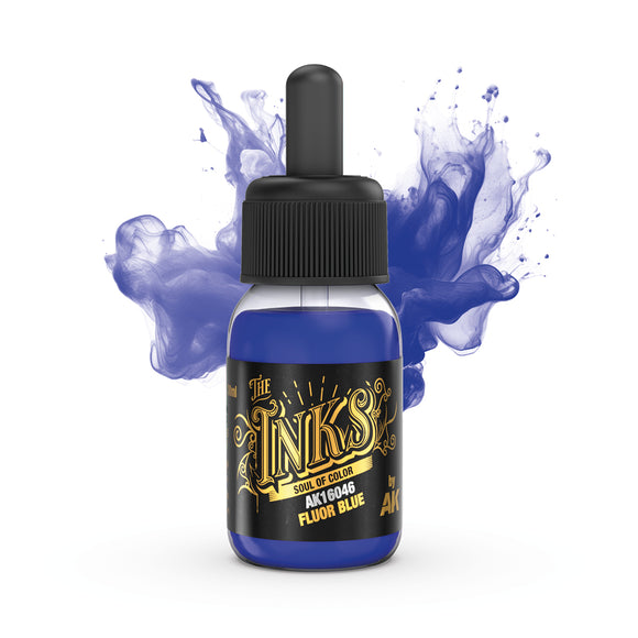 AK Interactive The Inks: Fluor Blue (30ml) (AK16046)