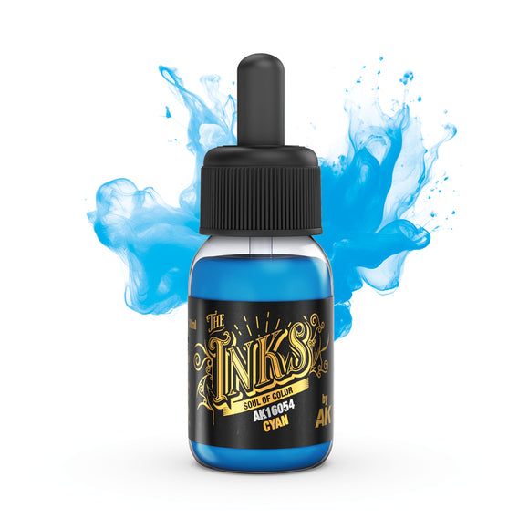 AK Interactive The Inks: Cyan (30ml) (AK16054)