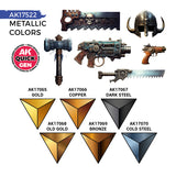 AK Interactive Quick Gen: Metallics Set (6 Quick Gen) (AK17522)