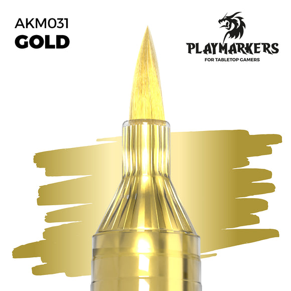 AK Interactive Playmarkers: Gold (Metallic) (AKM031)
