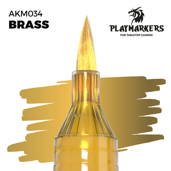 AK Interactive Playmarkers: Brass (Metallic) (AKM034)