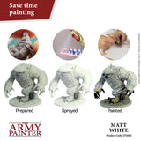 The Army Painter Colour Primer: Matt White (400ml) (CP3002) - SLOW SHIPPING, READ SHIPPING RESTRICTIONS BEFORE BUYING