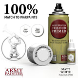 The Army Painter Colour Primer: Matt White (400ml) (CP3002) - SLOW SHIPPING, READ SHIPPING RESTRICTIONS BEFORE BUYING