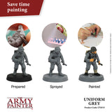 The Army Painter Colour Primer: Uniform Grey (400ml) (CP3010) - SLOW SHIPPING, READ SHIPPING RESTRICTIONS BEFORE BUYING