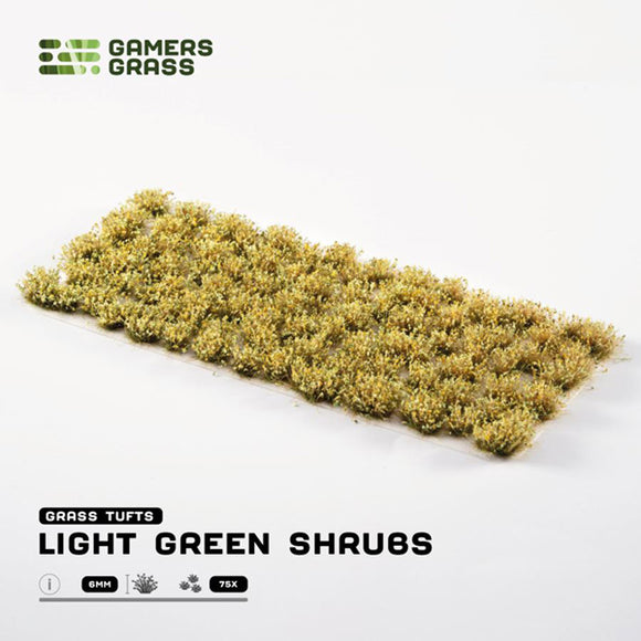 GamersGrass: Tufts - Light Green Shrubs (6mm) (GGFS-LG)
