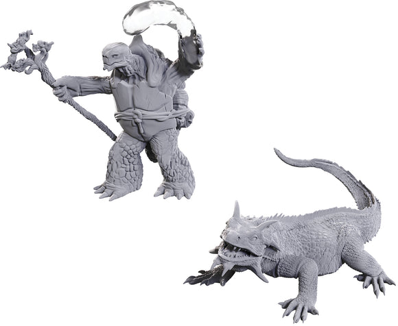 D&D Nolzur's Marvelous Miniatures: Tortle Druid & Wild Shape Giant Lizard (90707)