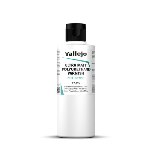 Vallejo Auxiliaries: Ultra Matt Polyurethane Varnish (200ml) (27.653)