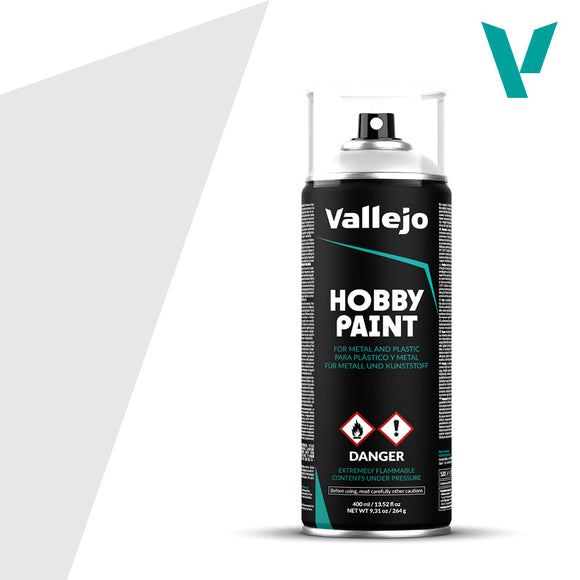 Vallejo Hobby Paint Spray: Grey Primer (400ml) (28.011) - SLOW SHIPPING, READ SHIPPING RESTRICTIONS BEFORE BUYING