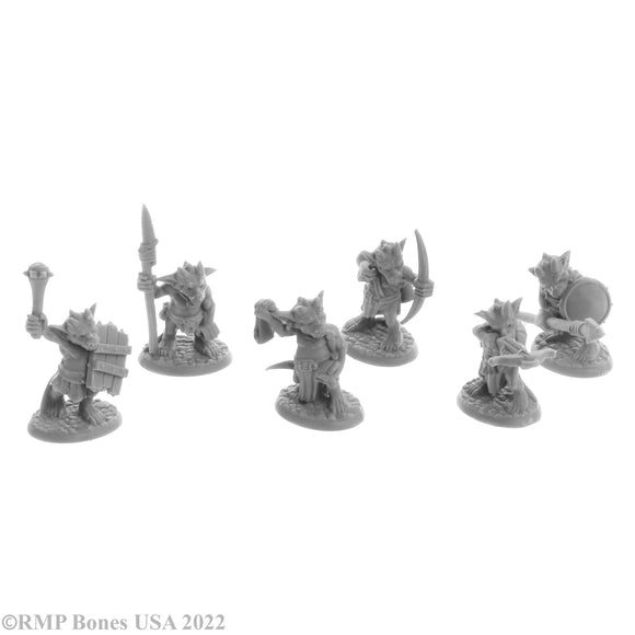 Reaper Bones USA: Ratpelt Kobold Warriors (6) (07054)