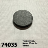 Reaper Base Boss: 1" Round Plastic RPG Base (20) (74035)