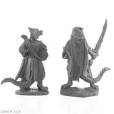 Reaper Bones Black: Dragonfolk Bard and Thief (44145)