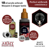 The Army Painter Warpaints Air: Matt Black (AW1101)