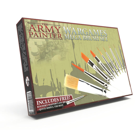 The Army Painter: Wargames Mega Brush Set (ST5113) - LAST CHANCE: Won't be restocked!