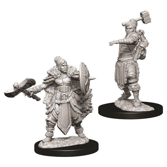 D&D Nolzur's Marvelous Miniatures: Female Half Orc Barbarian (73703)
