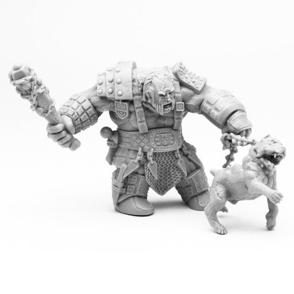 Reaper Bones: Fire Giant Huntsman w/ Hell Hound (Huge) (77457)