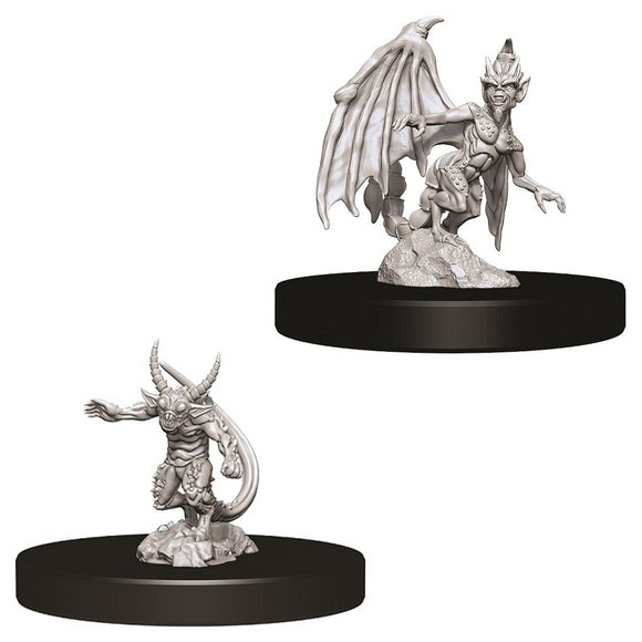 D&D Nolzur's Marvelous Miniatures: Imp & Quasit (2 of each) (73719)