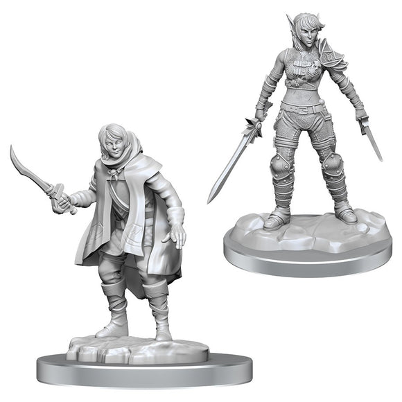 D&D Nolzur's Marvelous Miniatures: Elf Rogue & Half-Elf Rogue Protégé (90582)